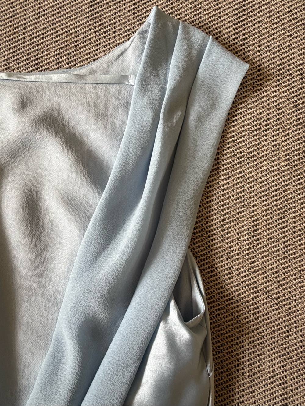 NEW Reformation Jonelle Silk Open Back Mini Dress Horizon Baby Blue | size XS - Picture 12 of 16